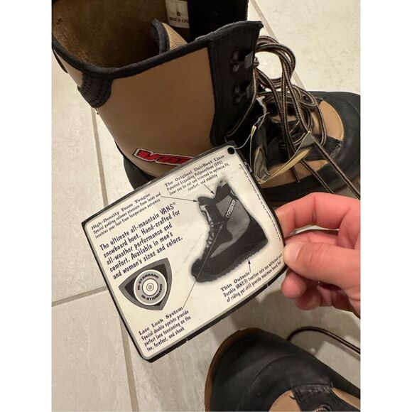 Vans Tan Black Hi-Standard Vintage Retro Style Snowboard Boots Size 8 NWT - Picture 9 of 12
